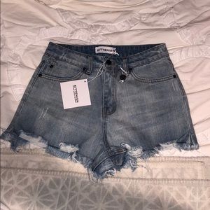 NWT Kittenish high waisted jean shorts